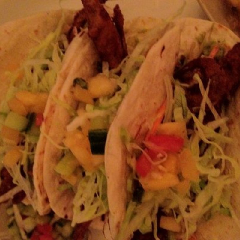 Soft shell crab tacos(Blue Water Grill)