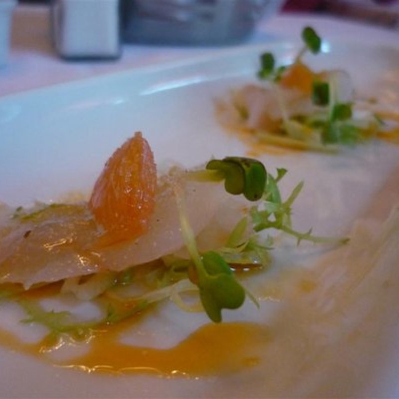 Long Island Fluke Sashimi(Blue Water Grill)