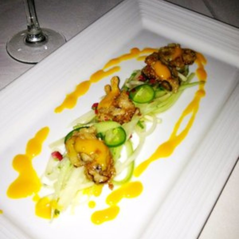 Tempura Oyster Salad(Blue Water Grill)