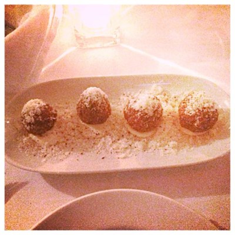 Arancini with corn and parmigiano(Blue Water Grill)