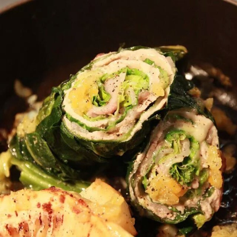 ヤシオポークとキャベツのぐるぐる巻(AGカフェ （AG cafe）)