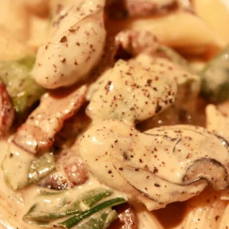 蠣とベーコンのカルボナーラ(AGカフェ （AG cafe）)