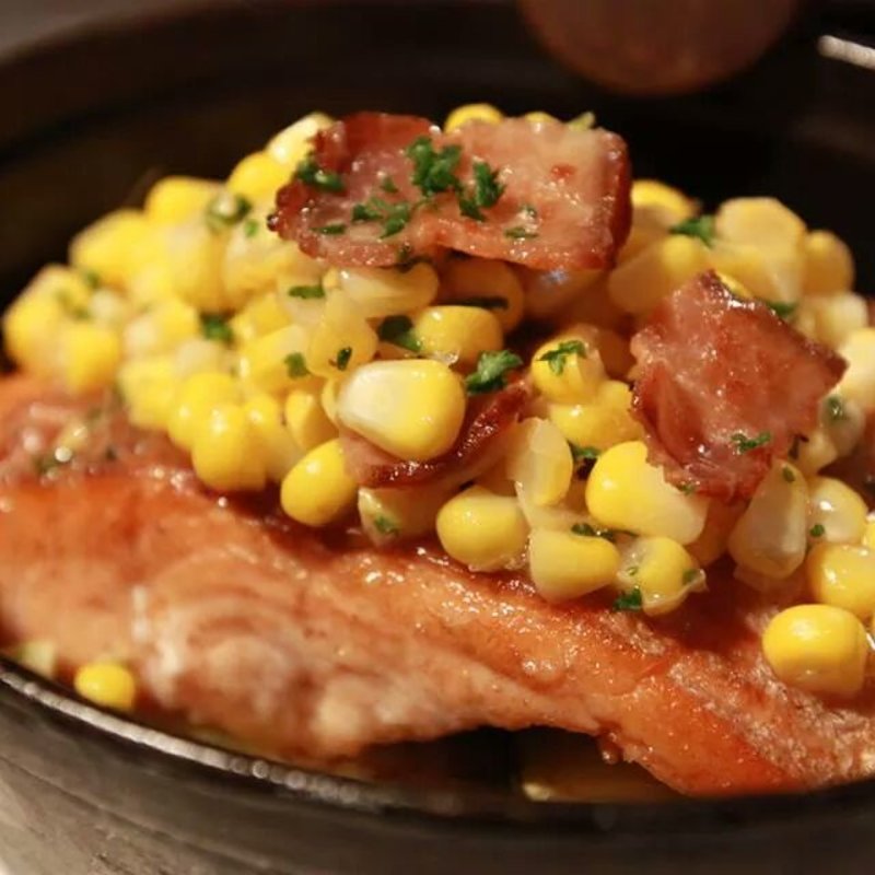 ヤシオマスのズッキーニの蒸し焼き(AGカフェ （AG cafe）)