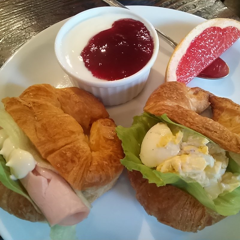 クロワッサンセット(コーヒーハウス 井戸)