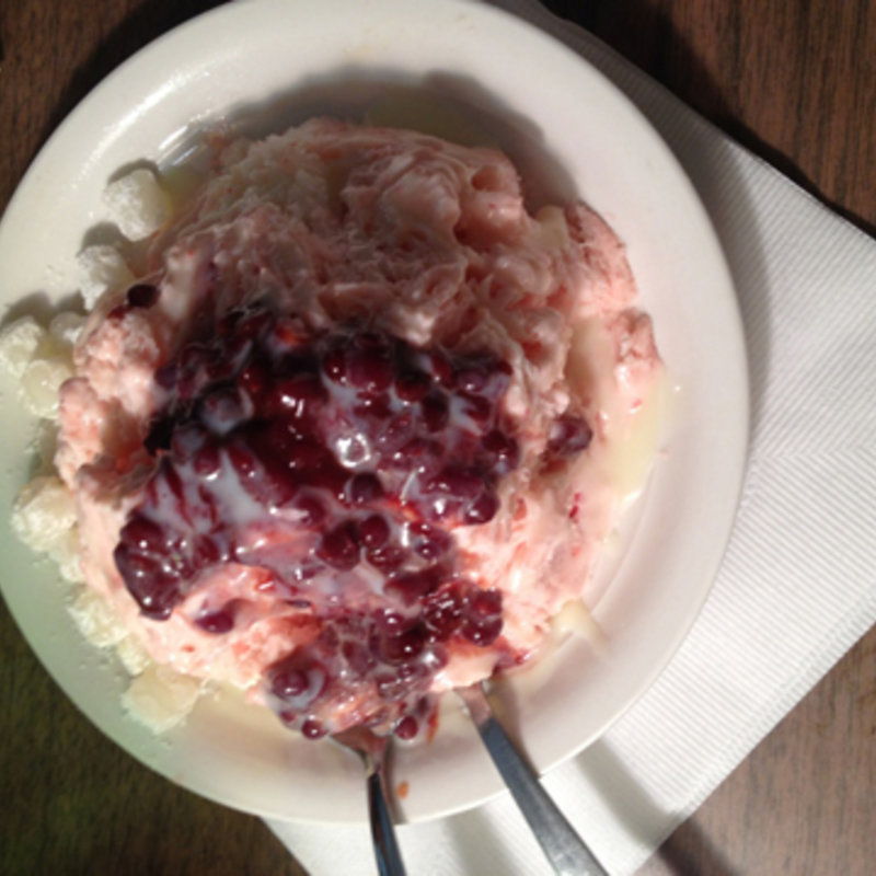 ストロベリーシェイブアイス(Aloha Crepes)