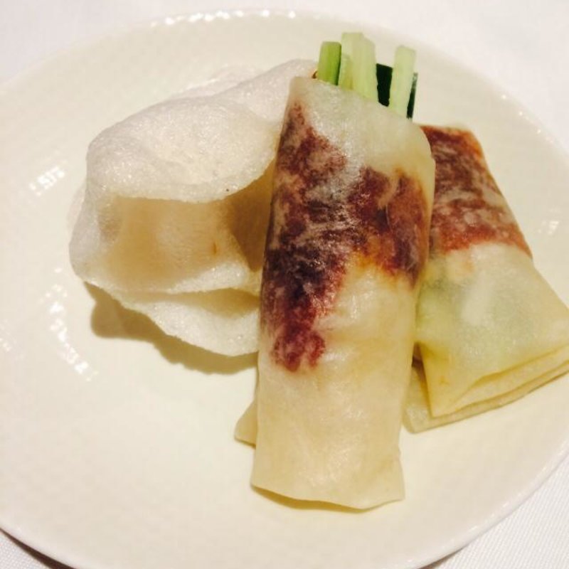 北京ダック　4枚(南国酒家 原宿本店)