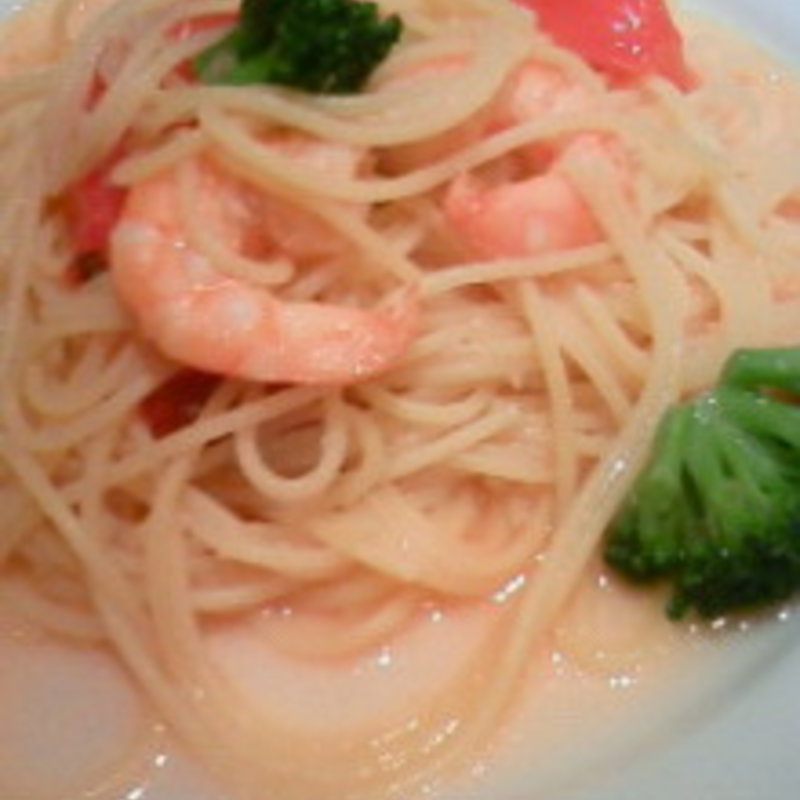 エビとトマトのパスタ(D's Diner Bianchi)