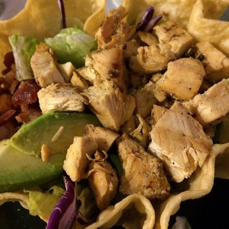 Avocado Bacon Tostada Salad(El Pollo Loco)