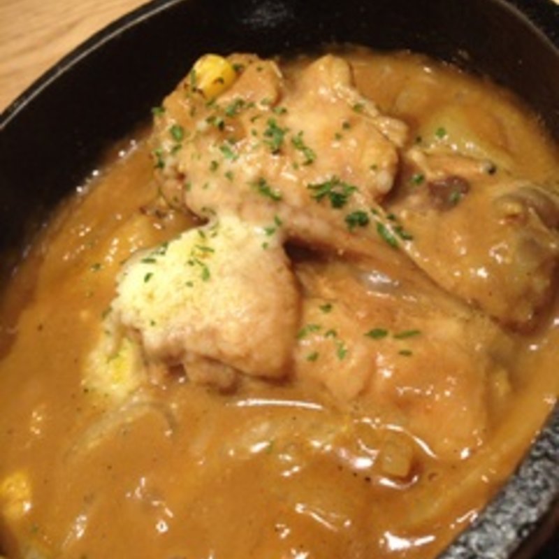 北海道じゃがいものチキンカレー(野菜を食べるカレーcamp express 武蔵小杉東急スクエア店)