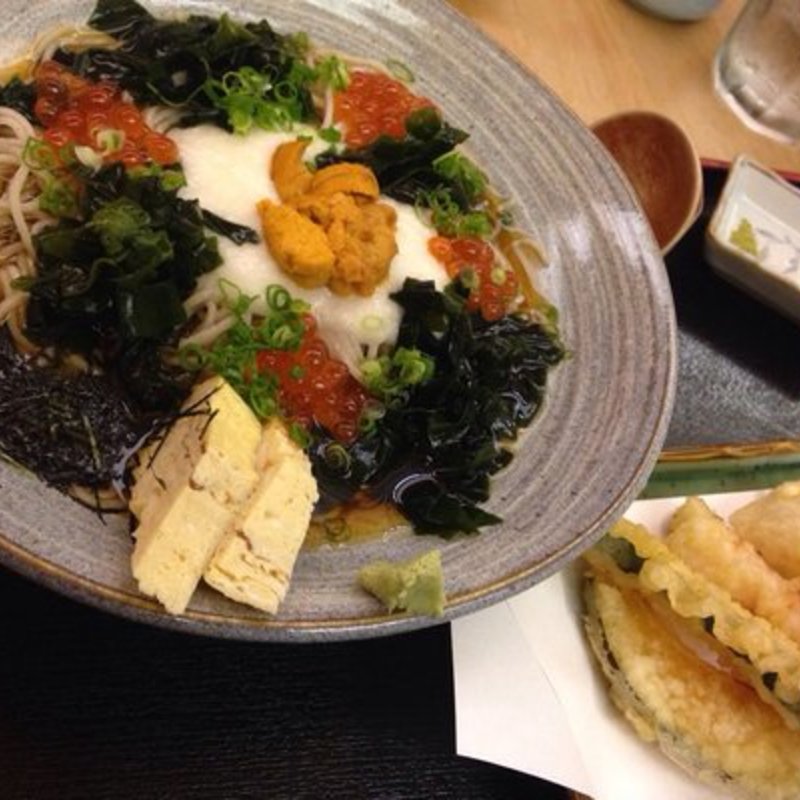 ウニイクラとろろそば(I-NABA)