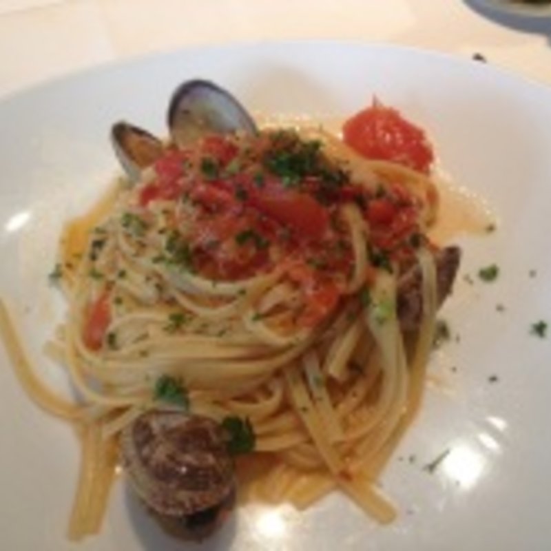 あさりとトマトのパスタ(Taormina Sicilian Cuisine)