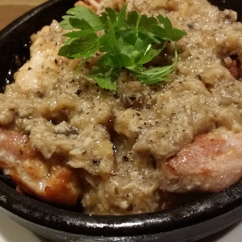 鶏もも焼 きのこのソース(ねき)