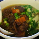Pu-Erh Flavored Beef Stew with Green Tea Noodle  