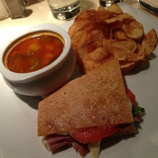 Prosciutto Panini & Minestrone COMBO(Novita Wine Bar and Trattoria)