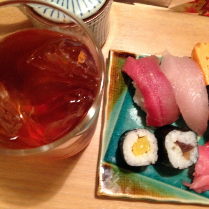 新鮮にぎり3貫＋細巻2貫(ふじ家)