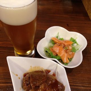 魚のカルパッチョ＋和牛のソテー(味のとんかつ 大富士)