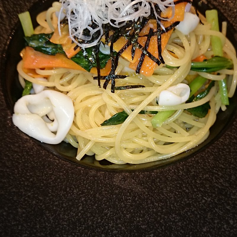 イカと小松菜のゆず胡椒風味パスタ(センプレコンテ 中島店 )
