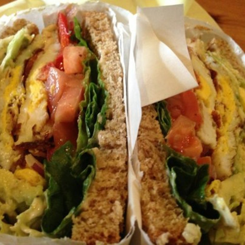 Egg and cheese sandwich with avocado(Tribal Cafe)