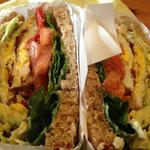 Egg and cheese sandwich with avocado(Tribal Cafe)