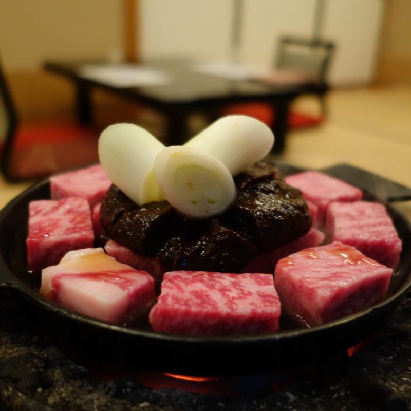 ぶつ切り牛鍋(牛鍋元祖 太田なわのれん)