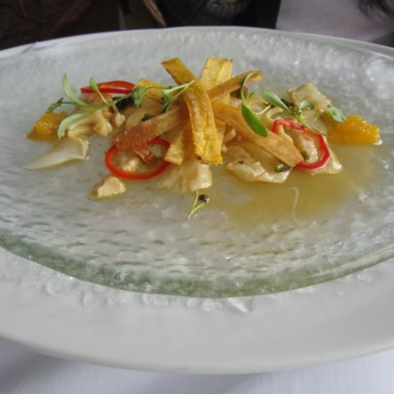 wild fluke tiradito(RIVER CAFE)