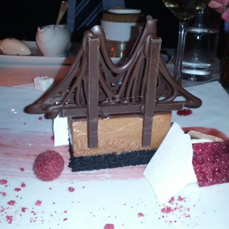 Brooklyn bridge chocolate mousse(RIVER CAFE)