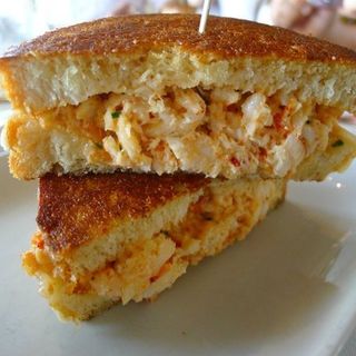 lobster and lobster, dish 2 (grilled cheese, bleh)(RIVER CAFE)