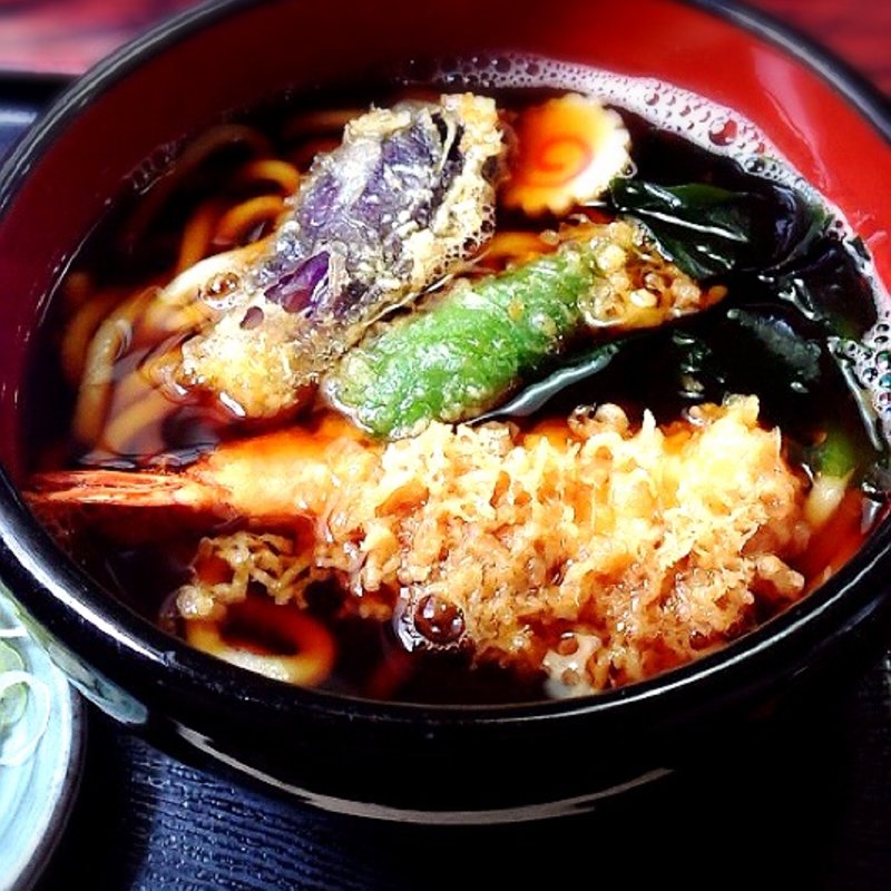 天ぷらうどん(満月そば店)