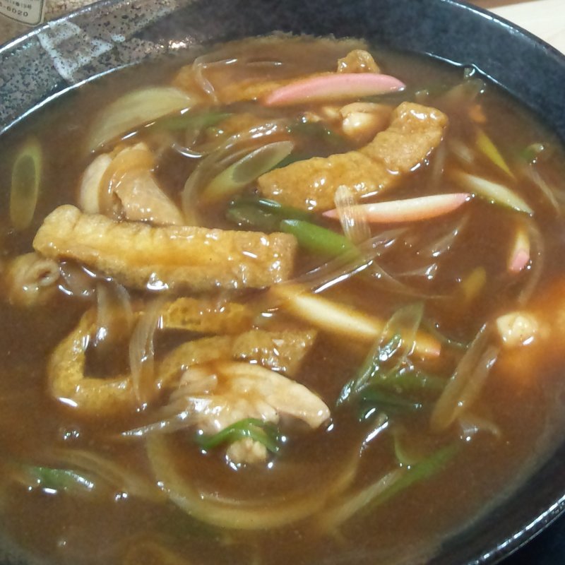 カレーうどん(うどん丸一)