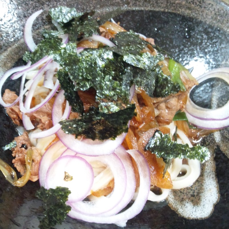 肉うどん(うどん丸一)