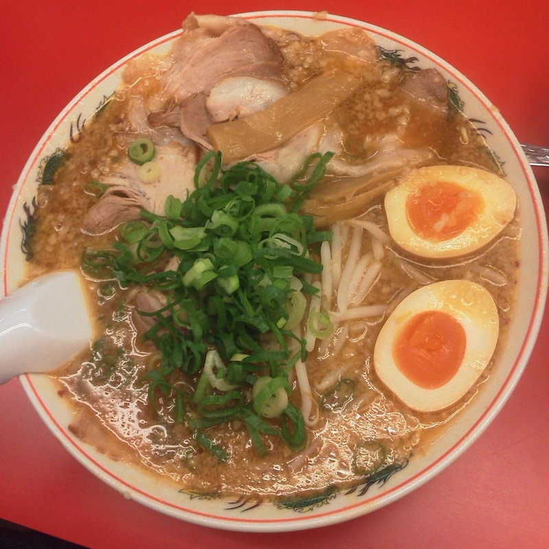 みそ肉玉ラーメン　大盛り(京都北白川ラーメン魁力屋 朝比奈店)