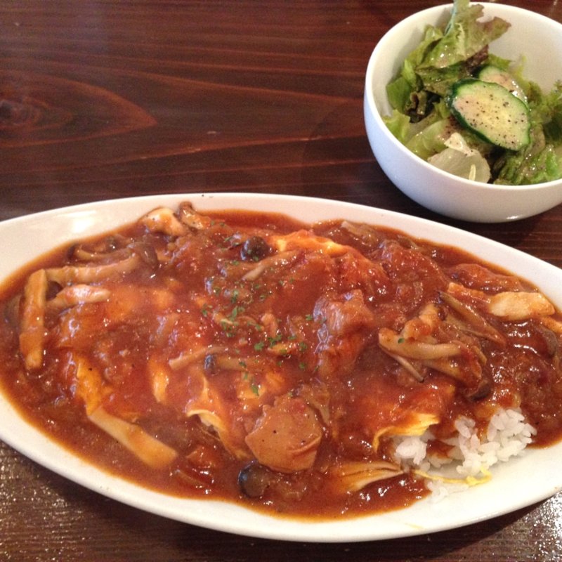 キノコとチキンのハヤシライス(ＮＡＧＯＭＩ・ＣＡＦＥ)