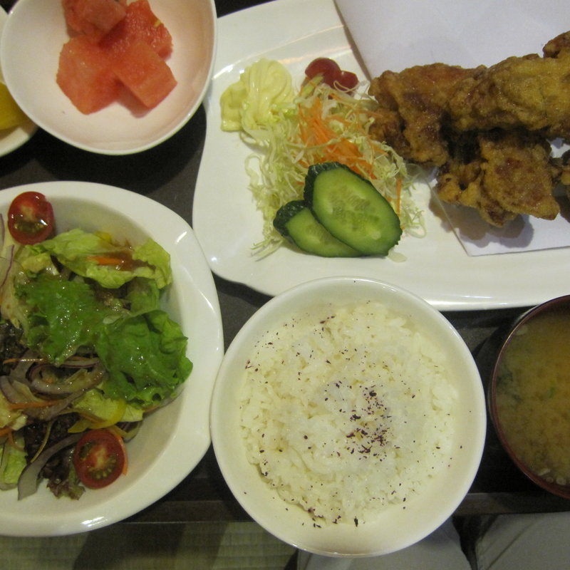 から揚げ定食(暖)