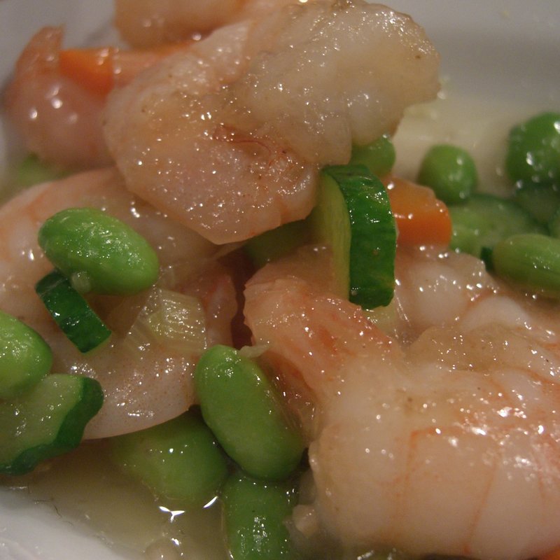 海老の塩味炒め(中国家庭料理 山東)