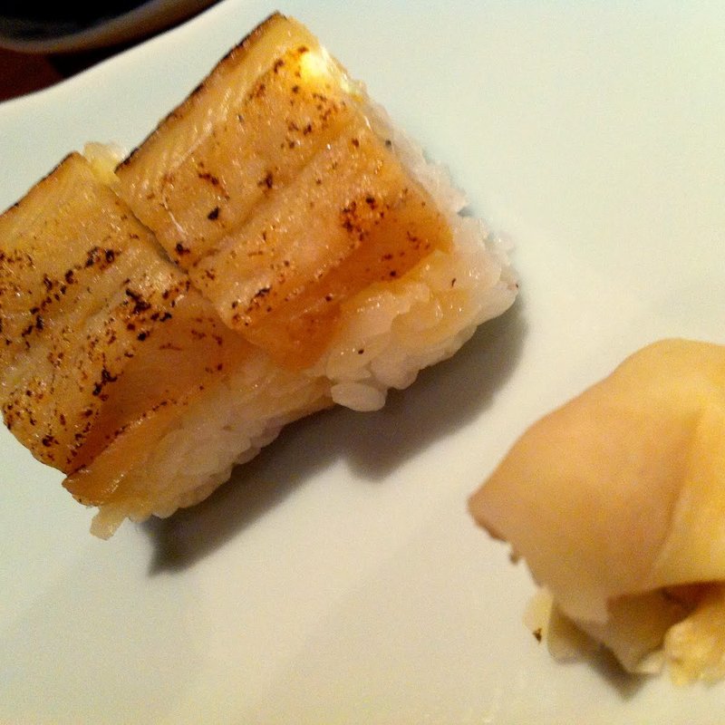 白焼穴子のお寿司(京都 瓢喜 赤坂店)