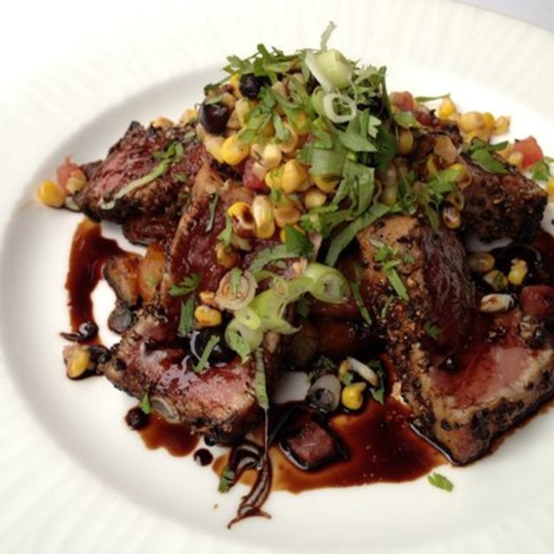 Grilled peppered wild bluefin(Aquagrill)