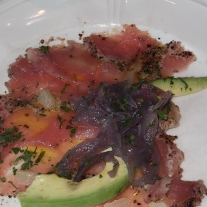 Tuna carpaccio(Aquagrill)