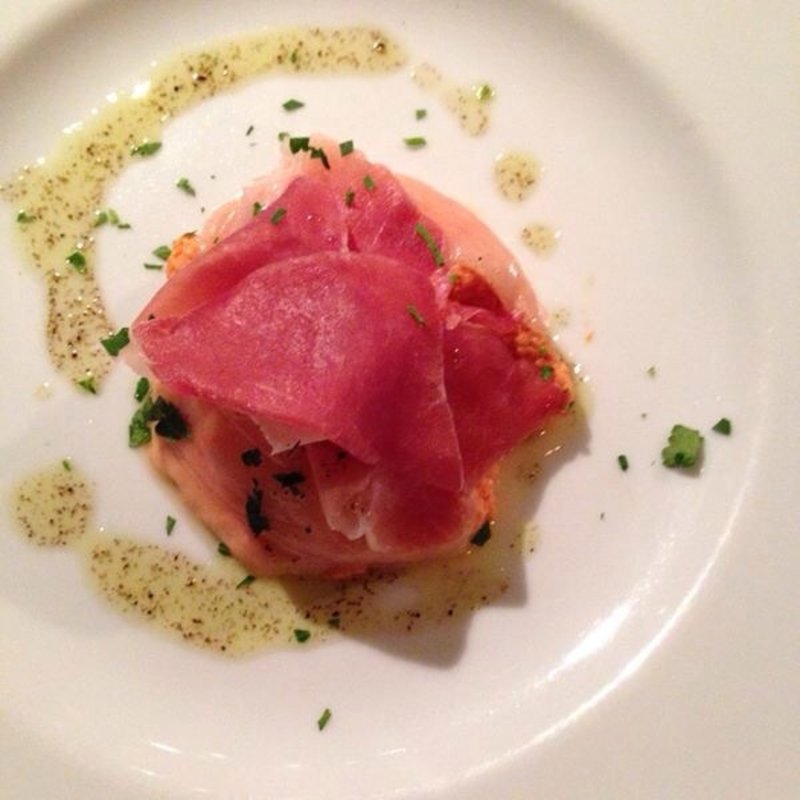 ホタテと生ハムのミルフィーユ(ボナペティート)