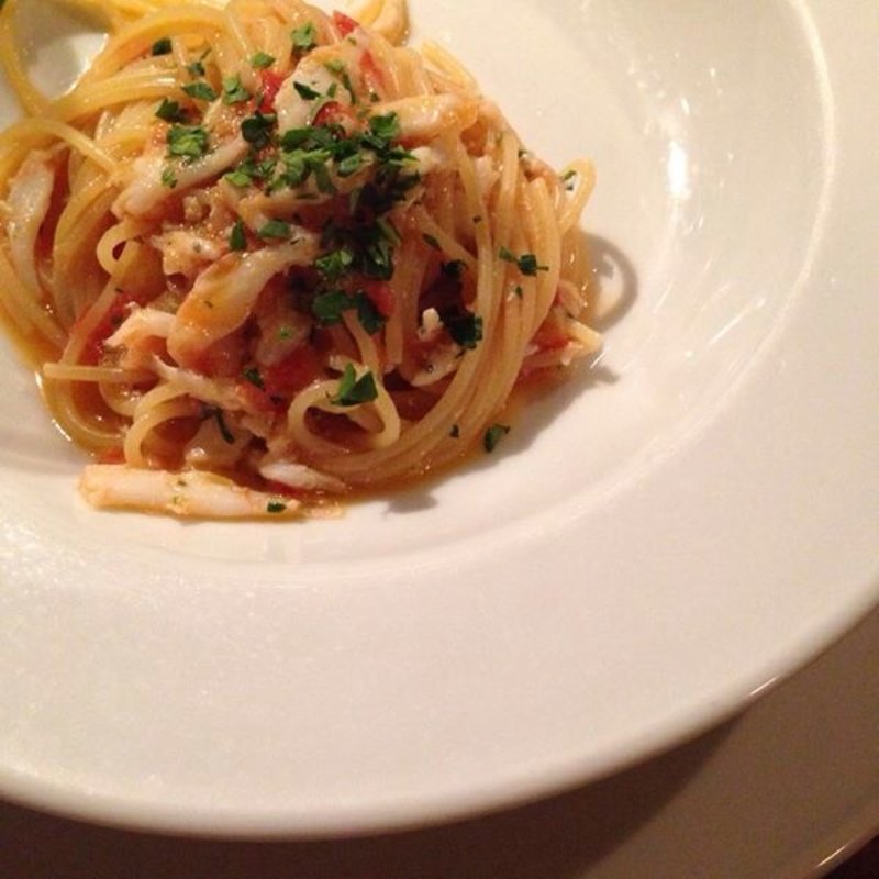 イカとトマトのパスタ(ボナペティート)