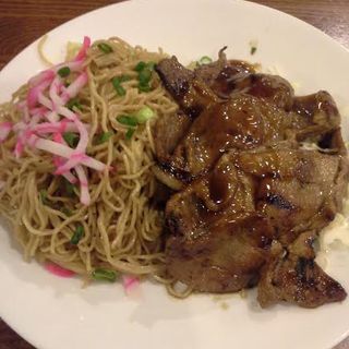 Fried Saimin & Teriyaki Pork(Tanaka Saimin)