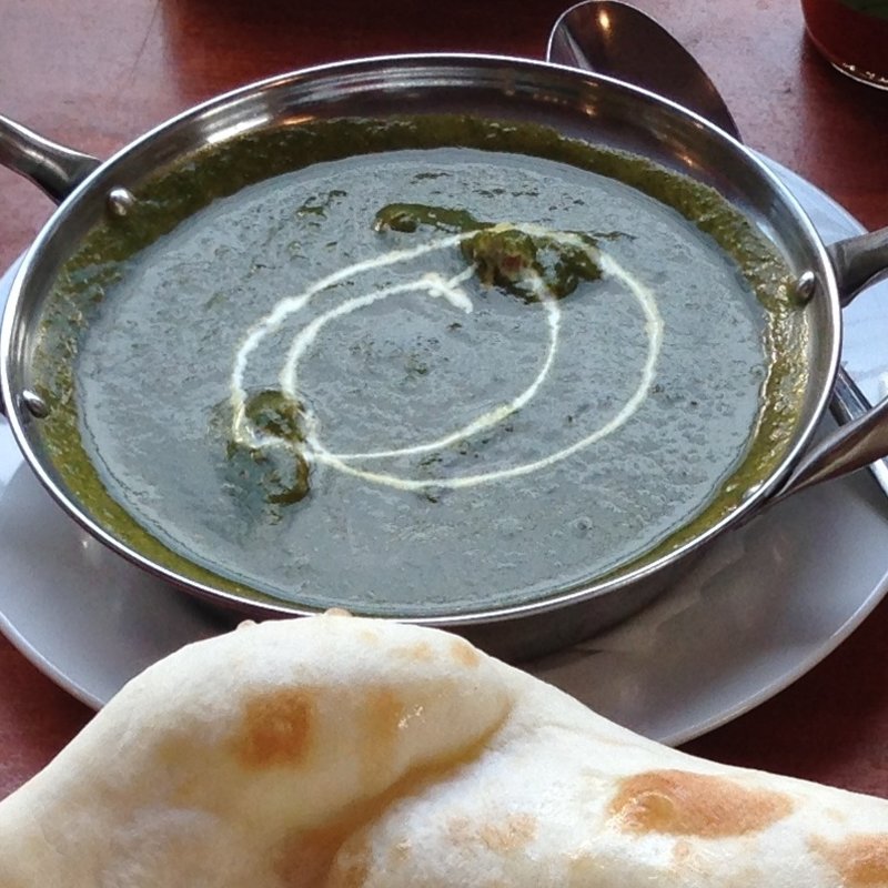 ほうれん草カレー(アジア料理 くま☆さん （【旧店名】たら☆さん）)