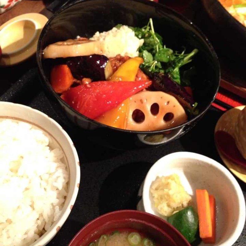 鶏の黒酢あん定食(Ootoya New York)