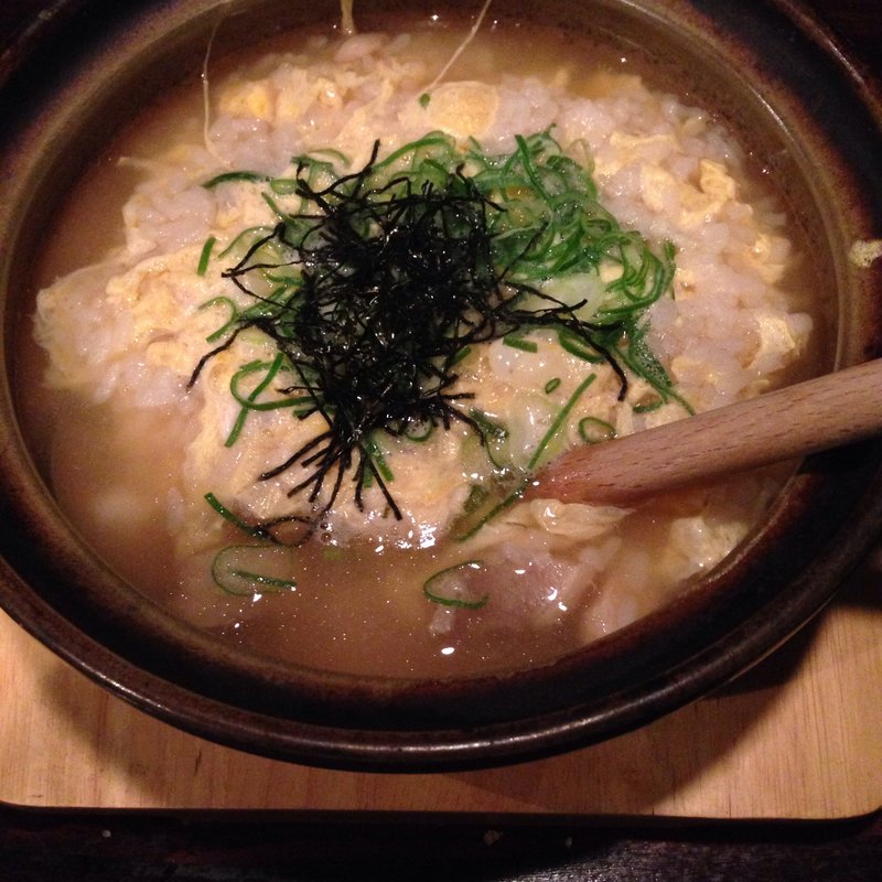 地鶏玉子ぞうすい(烏丸酒場 福六 fuku six)