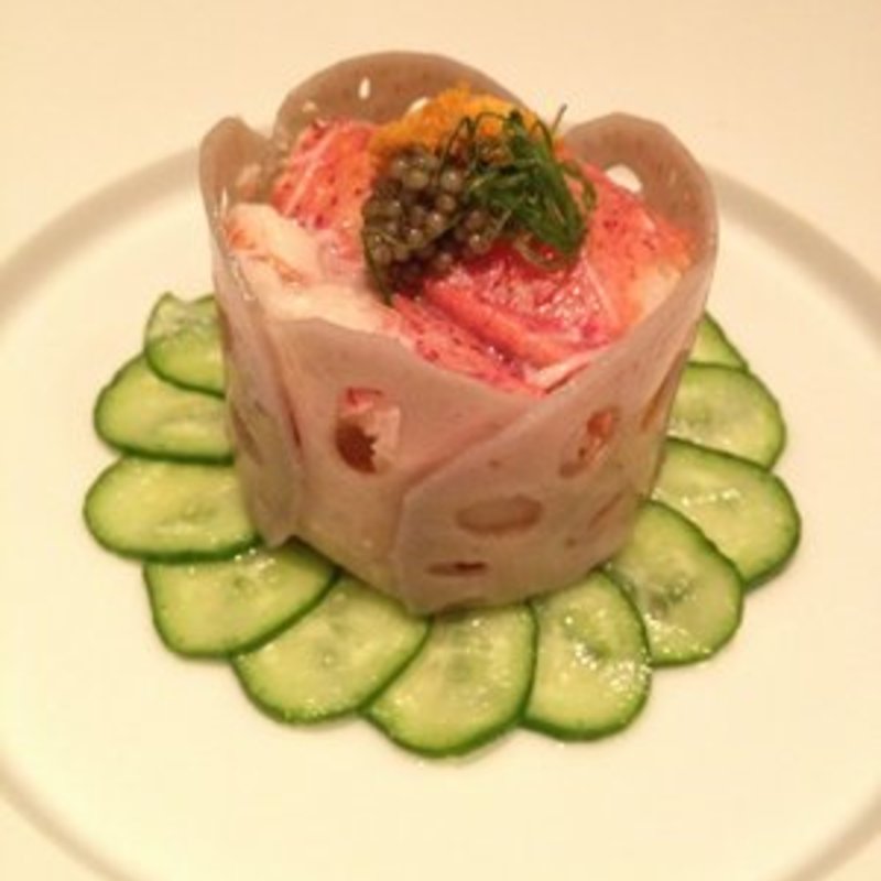 Steamed lobster with uni mousse(Soto)