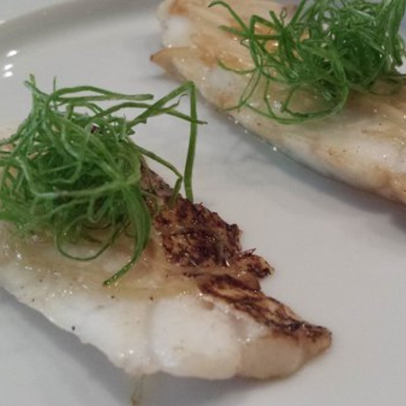 Lightly Steamed Japanese Sea Bream with Ginger Scallion Oil(Soto)