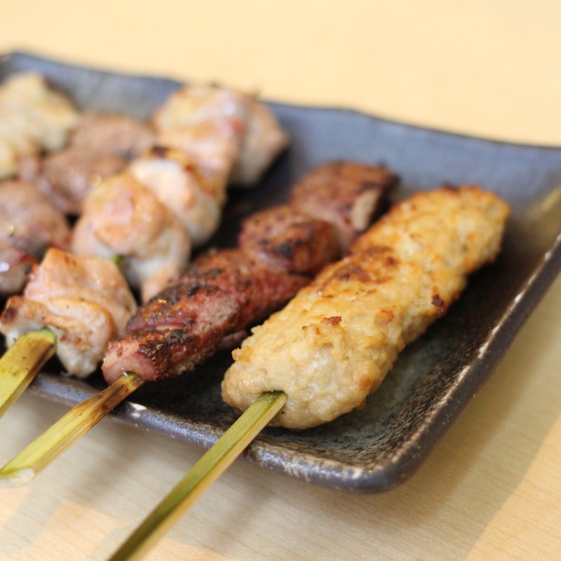 臼田氏・福田氏の本日のおまかせ五本盛(俺のやきとり 蒲田)