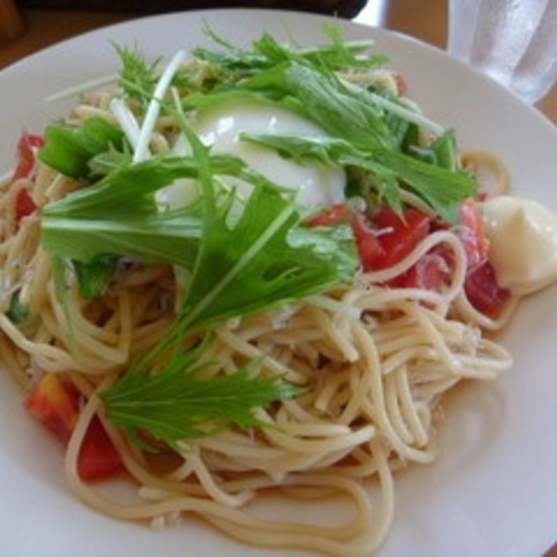 しらすと水菜の冷製パスタ(kate coffee)