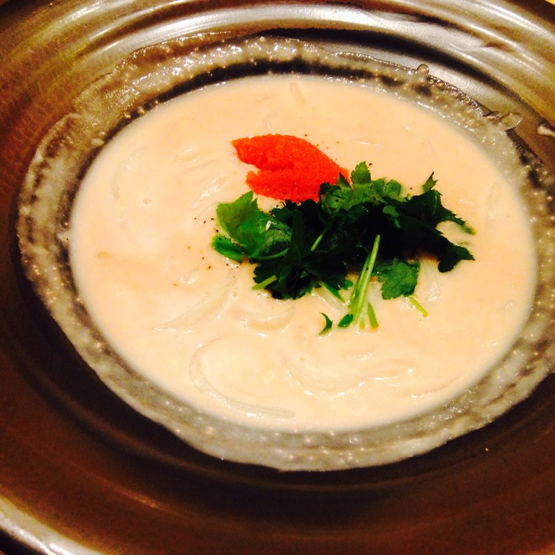 明太子クリームのおうどん(麺匠の心つくし つるとんたん 羽田空港店)