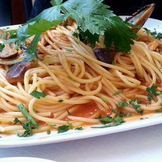 Seafood pasta(La Meyrinoise)