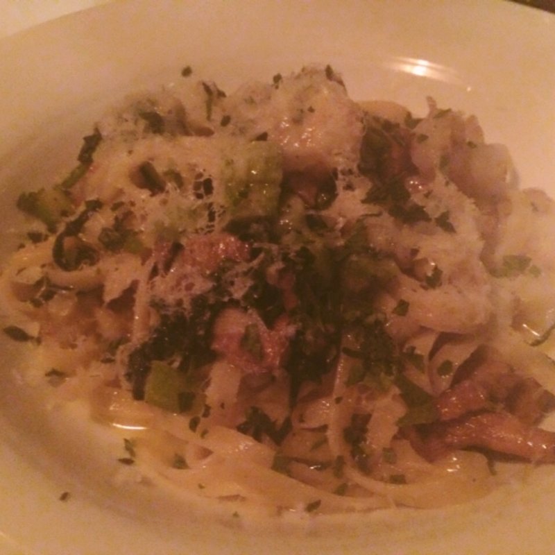 Rock shrimp fettuccine(Bell Book & Candle)